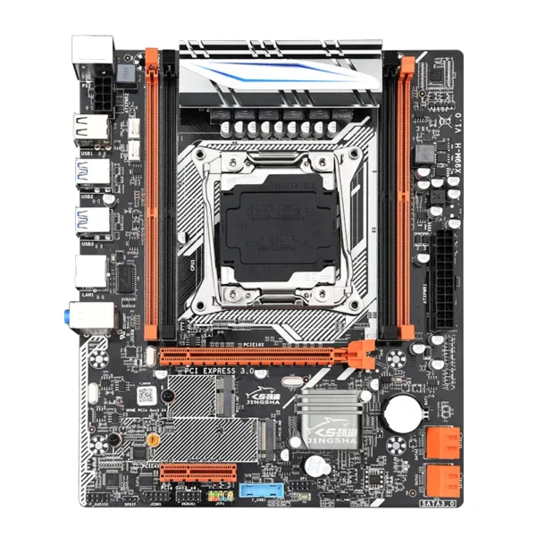 Материнська плата X99 LGA2011-3 USB3.0, WIFI слот, NVME, 4xSATA3 mATX - Зображення 2
