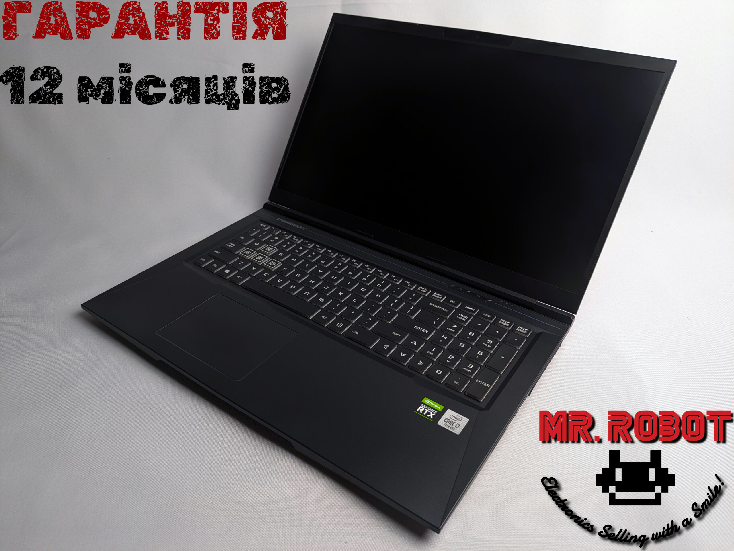 НОВИЙ? CyberPowerPC Tracer IV/4|RTX2060-6GB|i7-10710H 12яд 5GHz|16-64ram/512-2TB|17.3' 144Hz|АКБ100%